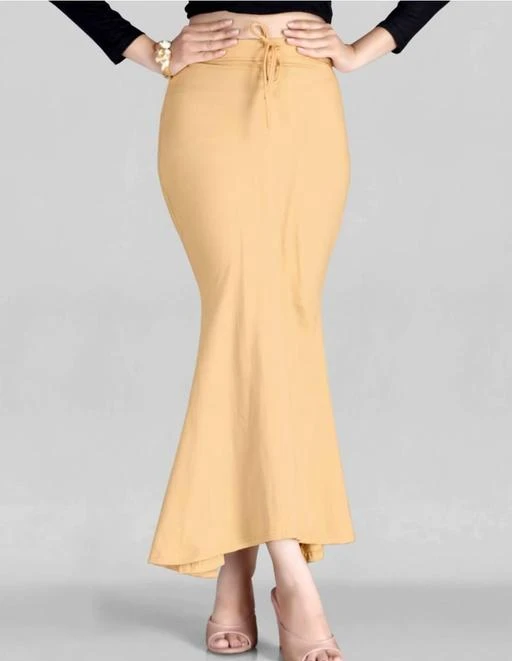 Microfiber Fishcut Flare Saree Shapewear, Petticoat, Skirts for Women,  Lycra Shape Wear