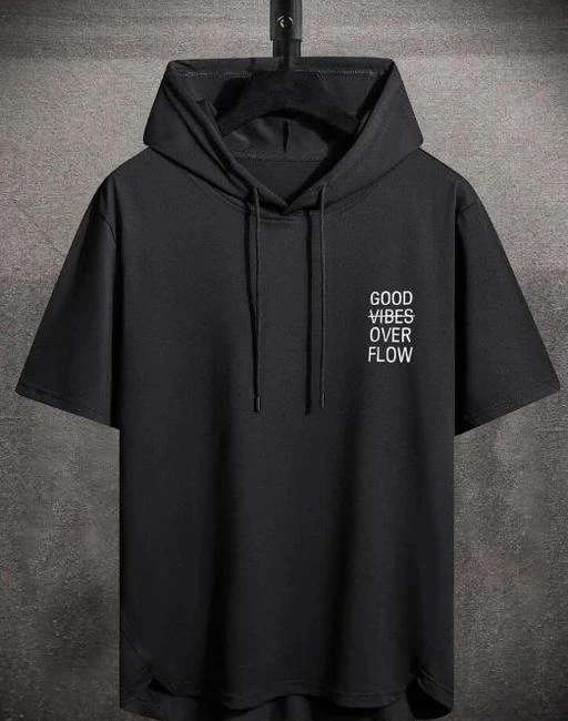 Mens half sleeve hoodie online