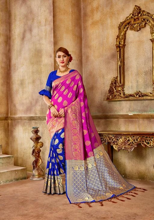 Buy Checkout This Latest Sarees Product Name: *Pretty Banarasi Silk ...