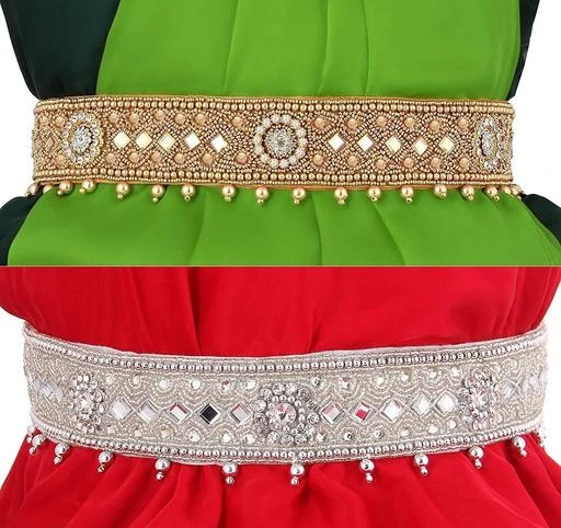 Traditional embroidery cloth Saree Waist Belt stretchable Kamarpatta  kamarband for Girls & Women (Glod) : : Clothing & Accessories