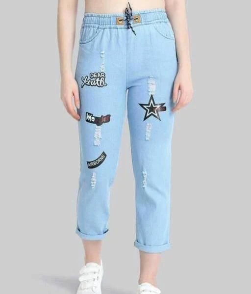 Checkout this latest Jeans
Product Name: *Stylish Graceful Women Jeans*
Fabric: Denim
Net Quantity (N): 1
Sizes:
28 (Waist Size: 28 in, Length Size: 34 in) 
30 (Waist Size: 30 in, Length Size: 34 in) 
good glamours woman jogger 
Country of Origin: India
Easy Returns Available In Case Of Any Issue


SKU: star-lght
Supplier Name: Aaira Fashion in

Code: 742-23689948-995

Catalog Name: Trendy Ravishing Women Jeans
CatalogID_5173392
M04-C08-SC1032
