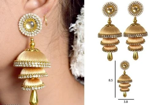 Thread earrings designs deals latest