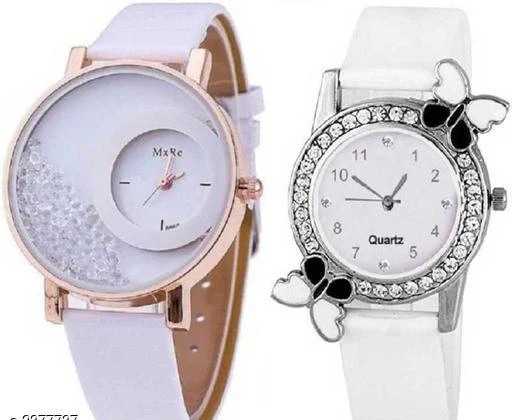 Checkout this latest Analog Watches
Product Name: *Trendy Women's Watches Combo*
Strap Material: Metal
Dial Color: White
Dial Design: Solid
Dial Shape: Round
Multipack: 2
Sizes: 
Free Size
Country of Origin: India
Easy Returns Available In Case Of Any Issue


SKU: WPL10 WHITE HALF MOON DAIMAND & PU WHITE BF
Supplier Name: YR_CHOICE

Code: 103-2377737-084

Catalog Name: Standard Trendy Women'S Watches Combo Vol 10
CatalogID_317899
M05-C13-SC1087