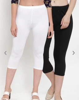  Trendy Cotton Lycra Capri For Women And Pack Of 2 / Camila Trendy