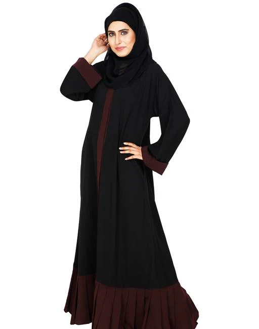 Checkout this latest Abayas
Product Name: *MODESTLY BLACK FRONT OPEN ABAYA WITH PLEATED CONTRAST BOTTOM*
Fabric: Firdous
Sleeve Length: Long Sleeves
Pattern: Solid
Multipack: 1
Sizes: 
S (Bust Size: 41 in, Length Size: 56 in) 
M (Bust Size: 43 in, Length Size: 56 in) 
L (Bust Size: 45 in, Length Size: 56 in) 
XL (Bust Size: 47 in, Length Size: 56 in) 
XXL (Bust Size: 49 in, Length Size: 56 in) 
Country of Origin: India
Easy Returns Available In Case Of Any Issue


Catalog Rating: ★3.8 (63)

Catalog Name: Modern Women Muslim Wear Abayas
CatalogID_5208819
C74-SC1449
Code: 609-23818664-9972
