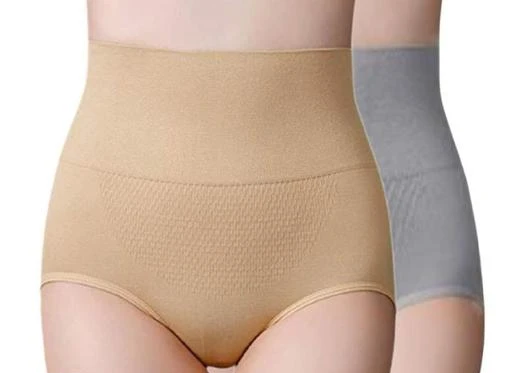 Women's High Waist Shapewear with Anti Rolling Strip Tummy Control Tucker Waist  Slimming Panties Women Shapewear