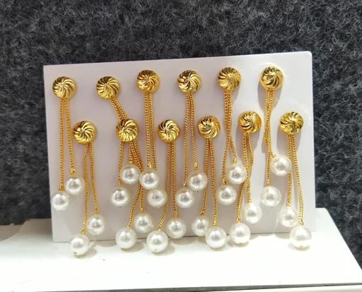 Stylish gold hot sale ear tops