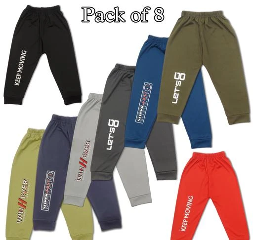 Joggers/Track Pants/Night Pants for Boys and Girls (3 Years - 4 Years,  4-Pack) : : Fashion