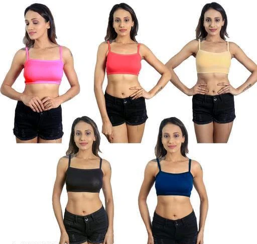  Pack Of 4stylish Premium Quality Air Bra Multicolor