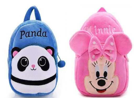 School bag and cuddly toy with name