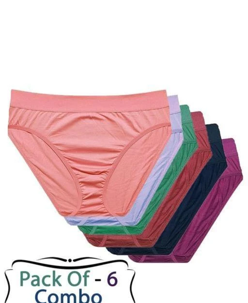 Buy Womens Cotton Mid Waist Panty Briefs / Hipster Innerwear Soft