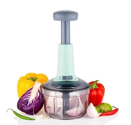 3 Blades Manual Hand-Press Vegetable Chopper