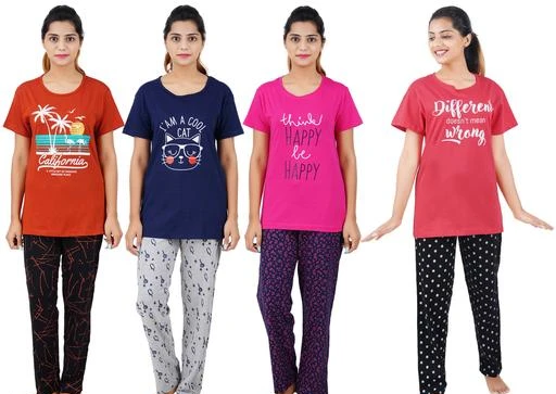 Checkout this latest Nightsuits
Product Name: *Siya Alluring Women Nightsuits*
Top Fabric: Cotton
Bottom Fabric: Cotton
Top Type: Tshirt
Bottom Type: Pyjamas
Sleeve Length: Short Sleeves
Pattern: Printed
Net Quantity (N): 4
Sizes:
XL, XXL, XXXL, 4XL
Available Sizes are M,L,XL,XXL,3XL. Please refer the Size Chart Image for the perfect fit.
Country of Origin: India
Easy Returns Available In Case Of Any Issue


SKU: 65510PF-4NST CRst CCNvy HRPk DTRd/L
Supplier Name: PURE FASHION

Code: 8391-24442397-9422

Catalog Name: Siya Alluring Women Nightsuits
CatalogID_5381817
M04-C10-SC1045
