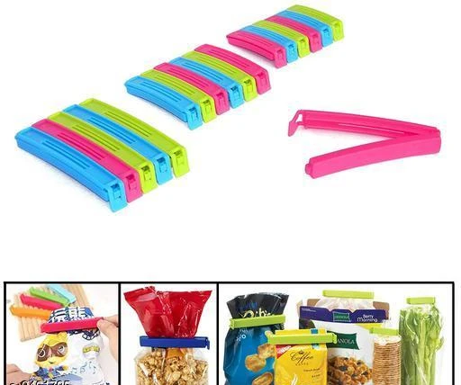 TOTO DEALS Plastic Food Bag Sealing Clips Set of 100 Pieces Material  Plastics Size  7cms  3inches Colour Multicolours  Amazonin Home   Kitchen