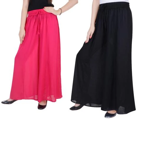 Checkout this latest Palazzos
Product Name: *Attractive Women's Rayon Palazzos (pack Of 2)*
Sizes: 
Free Size
Easy Returns Available In Case Of Any Issue


Catalog Rating: ★4 (7)

Catalog Name: Premium Attractive Women's Rayon Palazzos Combo Vol 6
CatalogID_331598
C79-SC1039
Code: 993-2470073-8721