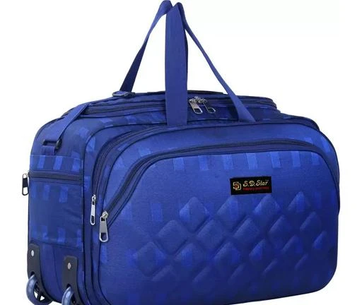 Buy 60L Strolley Duffel Bag Polyester Lightweight Luggage 60L Duffel  Strolly Bag Brown Unisex Travel Duffel Bag 22 inch Waterproof 2 Wheeler Duffel  Bag  Large Capacity  Special Bags at Amazonin