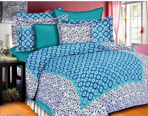 Checkout this latest Bedsheets_500-1000
Product Name: *Comfortable Cotton Double Printed Bedsheet*
Fabric: Bedsheet - Cotton Pillow Covers - Cotton
Dimension: ( L X W ) - Bedsheet - 100 in X 90 in Pillow Cover - 17 in X 27 in
Description: It Has 1 Piece Of Double Bedsheet & 2 Pieces Of Pillow Covers
Work: Printed
Thread Count: 144
Country of Origin: India
Easy Returns Available In Case Of Any Issue


SKU: rajasthnai_bedsheets_fashion__(13)
Supplier Name: RAM TEXTILES

Code: 224-2482697-558

Catalog Name: Pastel Comfortable Cotton Double Printed Bedsheets Vol 15
CatalogID_333506
M08-C24-SC2530