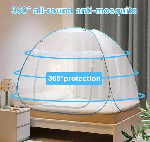 machardani stand wali foldeble mosquito net polyester for double bed