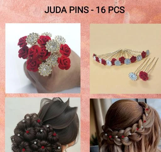 Wedding Hair Pin Bridal Hair Pins Women Attractive Artificial Round  Golden and Pearl Wedding Hair Accessories