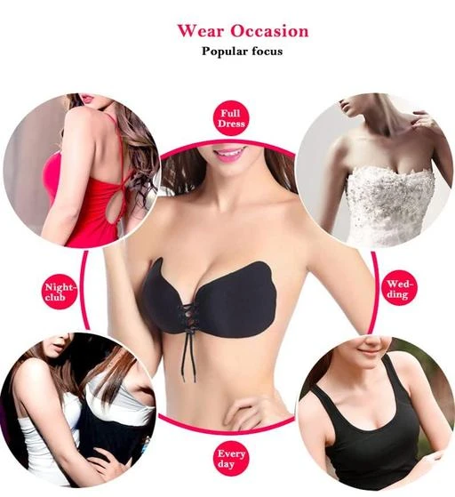 silicon bra for women padded bra for women combo || Women's Push-up  Non-Padded Bra Women's Silicone Wired Stick-on Bra Women's Invisible  Push-Up