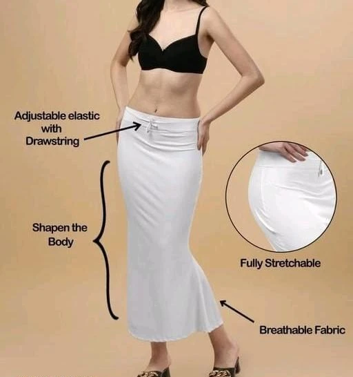 SHAPEWEAR, PETTICOAT, SAREE SHAPEWEAR CHANDAN TEX FAB Lycra Fishcut Saree  Shapewear Petticoat for Women || saree shapewear for women