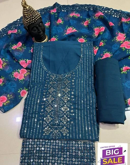 Party wear salwar hot sale suit dress material