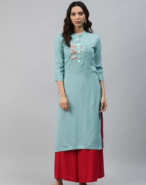 Checkout this latest Kurtis
Product Name: *Alisha Refined Kurtis*
Fabric: Rayon
Sleeve Length: Three-Quarter Sleeves
Pattern: Embroidered
Combo of: Single
Sizes:
M (Bust Size: 38 in, Size Length: 46 in) 
L (Bust Size: 40 in, Size Length: 46 in) 
XL (Bust Size: 42 in, Size Length: 46 in) 
XXL (Bust Size: 44 in, Size Length: 46 in) 
Country of Origin: India
Easy Returns Available In Case Of Any Issue


SKU: JS-1077-TURQUISE 
Supplier Name: Jyoti Kurtis0

Code: 354-25039528-9971

Catalog Name: Alisha Refined Kurtis
CatalogID_5568414
M03-C03-SC1001