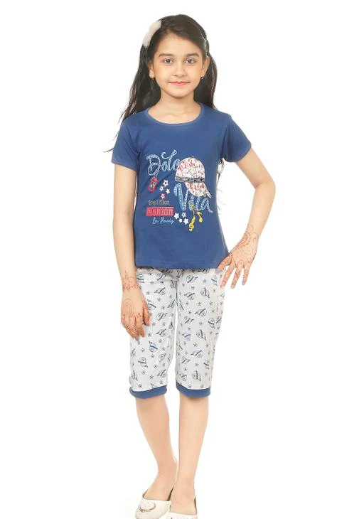 Checkout this latest Nightsuits
Product Name: *Pretty Trendy Kids Girls Nightsuits*
Top Fabric: Cotton Blend
Bottom Fabric: Cotton
Top Type: T-shirt
Multipack: 1
Sizes: 
3-4 Years, 4-5 Years, 5-6 Years, 6-7 Years, 7-8 Years, 8-9 Years
Country of Origin: India
Easy Returns Available In Case Of Any Issue


Catalog Rating: ★4 (72)

Catalog Name: Flawsome Classy Kids Girls Nightsuits
CatalogID_5584708
C62-SC1158
Code: 672-25097113-998