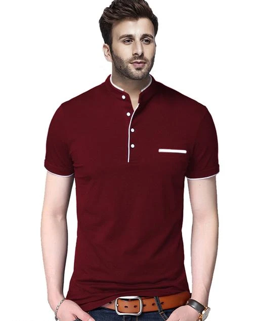 Checkout this latest Tshirts
Product Name: *Solid Men Henley Neck Maroon T-Shirt*
Fabric: Cotton Blend
Sleeve Length: Short Sleeves
Multipack: 1
Sizes:
S (Chest Size: 38 in, Length Size: 27 in) 
M (Chest Size: 41 in, Length Size: 28 in) 
XL (Chest Size: 45 in, Length Size: 30 in) 
XXL (Chest Size: 47 in, Length Size: 31 in) 
Country of Origin: India
Easy Returns Available In Case Of Any Issue


Catalog Rating: ★3.8 (74)

Catalog Name: Trendy Elegant Men Tshirts
CatalogID_5588649
C70-SC1205
Code: 223-25107892-9991