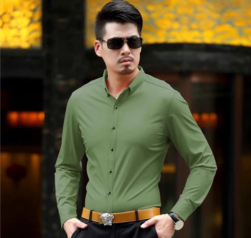 Checkout this latest Shirts
Product Name: *Mint-Green Full Sleeve Lycra Shirt*
Fabric: Lycra
Sleeve Length: Long Sleeves
Pattern: Solid
Multipack: 1
Sizes:
M (Chest Size: 38 in, Length Size: 27 in) 
L (Chest Size: 39 in, Length Size: 28 in) 
XL (Chest Size: 40 in, Length Size: 29 in) 
XXL
Country of Origin: India
Easy Returns Available In Case Of Any Issue


Catalog Rating: ★3.8 (77)

Catalog Name: Trendy Fabulous Men Shirts
CatalogID_5596631
C70-SC1206
Code: 444-25129788-9921