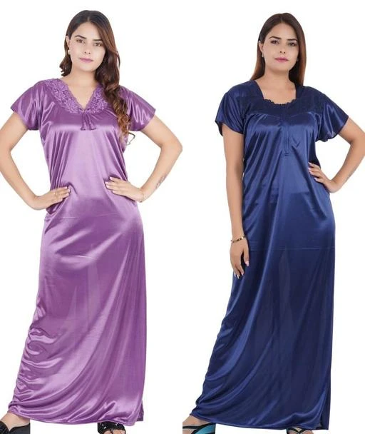 Satin best sale nighty combo