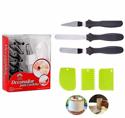 Checkout this latest Other Kitchen Tools
Product Name: *Cake Decorating 12 Pc Cake Nozzle Set, 3 Scrapper, 3 in 1 Cake Icing Spatula Set (Multicolour)*
Product Name: Cake Decorating 12 Pc Cake Nozzle Set, 3 Scrapper, 3 in 1 Cake Icing Spatula Set (Multicolour)
Material: Plastic
Net Quantity (N): Multipack
Product Breadth: 7 cm
Product Length: 10 cm
Product Height: 10 cm
Product Type: Cake Decoration
Capacity: 1 
Cake Decorating 12 Pc Cake Nozzle set , 3 Scrapper , 3 in 1 cake Icing Spatula set
Country of Origin: India
Easy Returns Available In Case Of Any Issue


SKU: Cake Decorating 12 Pc Cake Nozzle Set, 3 Scrapper, 3 in 1 Cake Icing Spatula Set
Supplier Name: SADGURU KITCHEN

Code: 142-25286575-993

Catalog Name: Trendi New Cake Decoration Kitchen Tools
CatalogID_5651050
M08-C23-SC1434