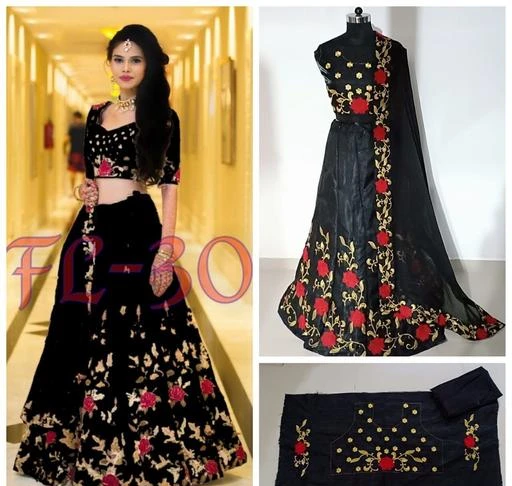 Checkout this latest Lehenga
Product Name: *Gorgeous Satin Banglory Silk Women's Lehenga*
Topwear Fabric: Satin
Bottomwear Fabric: Satin
Top Print or Pattern Type: Embroidered
Bottom Print or Pattern Type: Embroidered
Dupatta Print or Pattern Type: Embroidered
Sizes: 
Semi Stitched, Free Size
Easy Returns Available In Case Of Any Issue


SKU: FL-30 Black
Supplier Name: FASHIONLIFE

Code: 026-2540172-6861

Catalog Name: Navya Gorgeous Satin Banglory Silk Women's Lehengas Vol 1
CatalogID_342226
M03-C60-SC1005