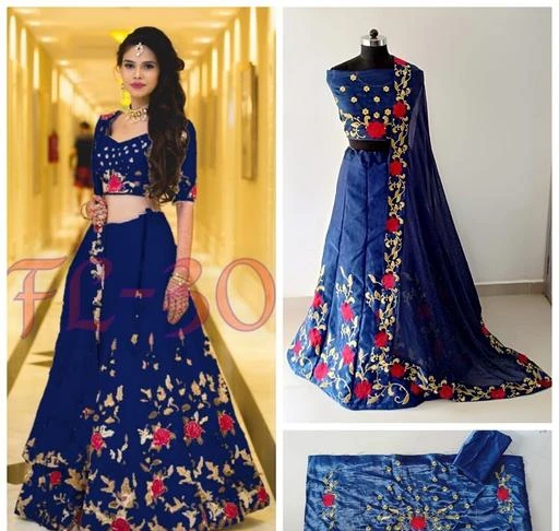 Checkout this latest Lehenga
Product Name: *Gorgeous Satin Banglory Silk Women's Lehenga*
Topwear Fabric: Satin
Bottomwear Fabric: Satin
Top Print or Pattern Type: Embroidered
Bottom Print or Pattern Type: Embroidered
Dupatta Print or Pattern Type: Embroidered
Sizes: 
Free Size
Easy Returns Available In Case Of Any Issue


SKU: FL-30 Navy Blue
Supplier Name: FASHIONLIFE

Code: 135-2540175-6861

Catalog Name: Navya Gorgeous Satin Banglory Silk Women's Lehengas Vol 1
CatalogID_342226
M03-C60-SC1005