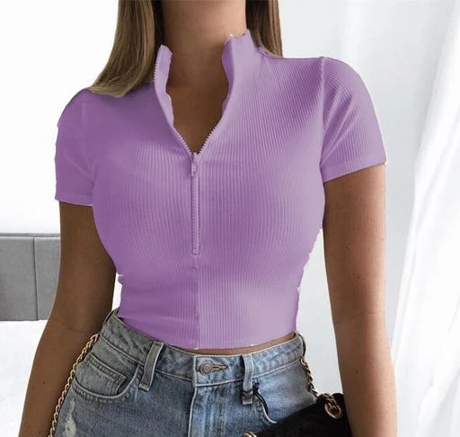 LATEST HALF ZIPPER TOP FOR WOMEN AND GIRLS