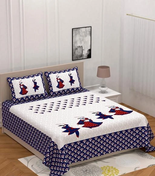 Checkout this latest Bedsheets_1000-1500
Product Name: *Elite Fancy Bedsheets*
Fabric: Cotton
No. Of Pillow Covers: 2
Thread Count: 144
Multipack: Pack Of 1
Sizes:
Queen (Length Size: 100 in, Width Size: 90 in, Pillow Length Size: 27 in, Pillow Width Size: 17 in) 
Hey Resellers, Presenting You With The Premium Quality Double Bedsheet With 2 Pillow Covers to Make Your Bedroom Look Beautiful, This Bedsheet Made With Best Quality Cotton That Is With Heavy Fabric, Soft And Cosy. Super Fast Delivery, Packed By Professional Team in Very Hygienic Warehouse. So Be Positive And Buy With Confidence Because We Are Always Here To Serve You The Best.
Country of Origin: India
Easy Returns Available In Case Of Any Issue


SKU: Dandia_Blue
Supplier Name: Mohini Dyeing

Code: 593-25433589-9921

Catalog Name: Elite Fancy Bedsheets
CatalogID_5700775
M08-C24-SC1101