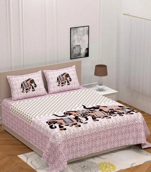 Checkout this latest Bedsheets
Product Name: *Gorgeous Classy Bedsheets*
Fabric: Microfiber
No. Of Pillow Covers: 2
Thread Count: 140
Net Quantity (N): Pack Of 1
Sizes:
Queen (Length Size: 100 in, Width Size: 90 in, Pillow Length Size: 27 in, Pillow Width Size: 17 in) 
Hey Resellers, Presenting You With The Premium Quality Double Bedsheet With 2 Pillow Covers to Make Your Bedroom Look Beautiful, This Bedsheet Made With Best Quality Cotton That Is With Heavy Fabric, Soft And Cosy. Super Fast Delivery, Packed By Professional Team in Very Hygienic Warehouse. So Be Positive And Buy With Confidence Because We Are Always Here To Serve You The Best.
Country of Origin: India
Easy Returns Available In Case Of Any Issue


SKU: WhiteElephant_Pink
Supplier Name: Mohini Dyeing

Code: 383-25435647-9921

Catalog Name: Gorgeous Classy Bedsheets
CatalogID_5701230
M08-C24-SC1101