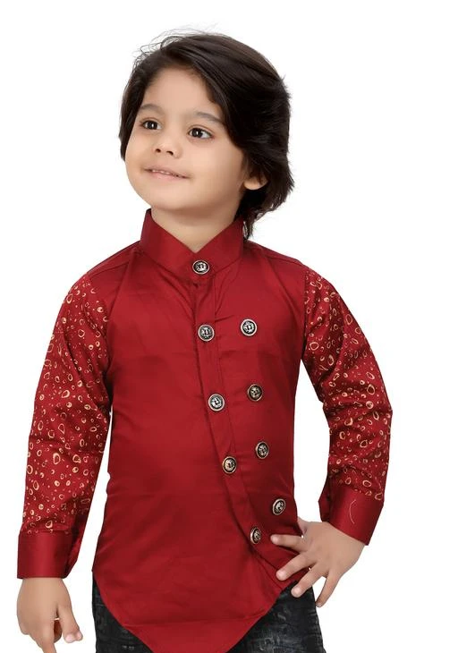 Checkout this latest Shirts
Product Name: *FOREVER YOUNG BOY'S SHIRT*
Fabric: Cotton
Sleeve Length: Long Sleeves
Pattern: Printed
Multipack: 1
Sizes: 
6-7 Years (Chest Size: 28 in, Length Size: 17 in, Waist Size: 17 in) 
8-9 Years (Chest Size: 30 in, Length Size: 19 in, Waist Size: 19 in) 
Country of Origin: India
Easy Returns Available In Case Of Any Issue


Catalog Rating: ★4.2 (65)

Catalog Name: Cutiepie Classy Boys Shirts
CatalogID_5705187
C59-SC1174
Code: 244-25452003-9941