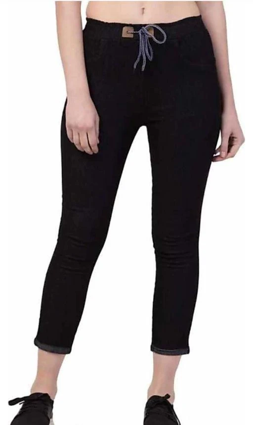Checkout this latest Jeans
Product Name: *Classic Latest Women Jeans*
Fabric: Denim
Net Quantity (N): 1
Sizes:
26 (Waist Size: 26 in, Length Size: 35 in) 
28 (Waist Size: 28 in, Length Size: 35 in) 
30 (Waist Size: 30 in, Length Size: 35 in) 
WOMEN STRETCH DENIM BLACK JOGGER 
Country of Origin: India
Easy Returns Available In Case Of Any Issue


SKU: BLK-DENIM JOGGER
Supplier Name: EVERGREEN COLLECTION

Code: 262-25470538-998

Catalog Name: Classic Graceful Women Jeans
CatalogID_5712582
M04-C08-SC1032