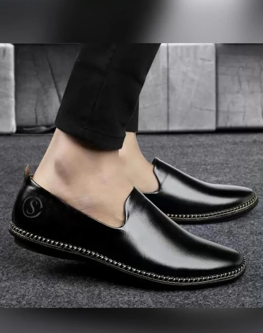 Rzisbo Loafers Shoes For Men (Black)