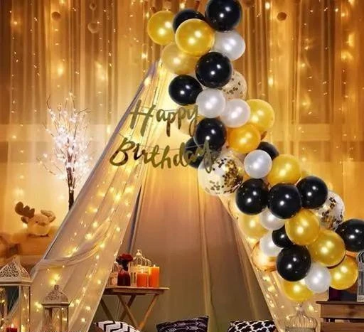 Happy Birthday Balloons, Aluminum Foil Banner Balloons for Birthday Party  Decorations and Supplies (Orange)