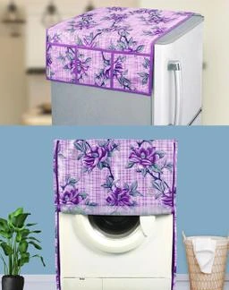 Buy E-Retailer Exclusive 3-Layered Polyester Combo Set of Appliances Cover  (1 Pc. Fridge Top Cover, 2 Pc. Handle Cover, 1 Pc. of Microwave Oven Top  Cover and 1 Pc. Front Load Washing