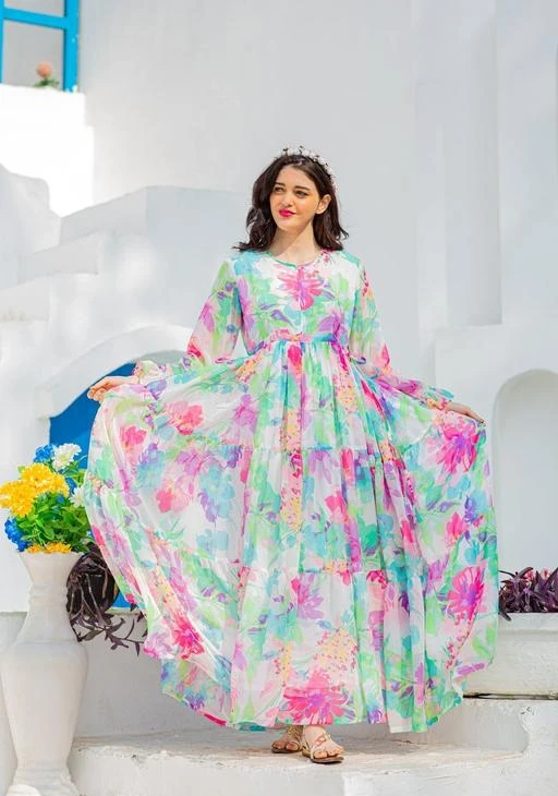 Checkout this latest Gowns
Product Name: *Trendy Graceful Women Gowns*
Fabric: Georgette
Sleeve Length: Short Sleeves
Pattern: Zari Woven
Net Quantity (N): 1
Sizes:
XXL (Bust Size: 44 in, Length Size: 54 in, Waist Size: 38 in, Hip Size: 48 in, Shoulder Size: 13 in) 
it has one piece of Floor Touch Gown 
Country of Origin: India
Easy Returns Available In Case Of Any Issue


SKU: GRR102
Supplier Name: Shree Ram Enterprise

Code: 7021-26270655-9922

Catalog Name: Trendy Graceful Women Gowns
CatalogID_5975002
M04-C07-SC1289