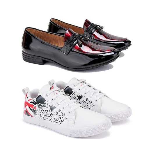 Canvas top formal shoes