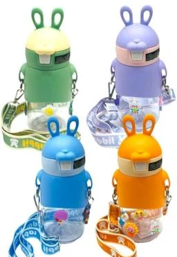 280ML My Cute Unbreakable Transparent Plastic White Kids Water Bottle Jug  Portable Outdoor Sports Leakproof Travel