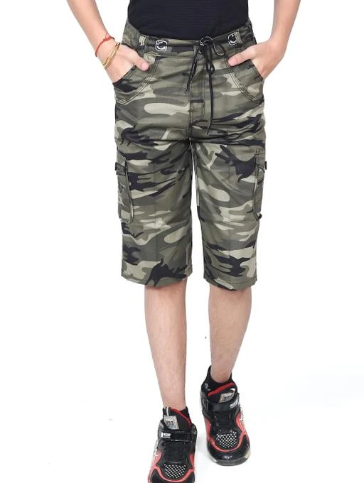 Buy Wholesale  Army Print Dori Style Relaxed Fit Zipper Cargo Pants