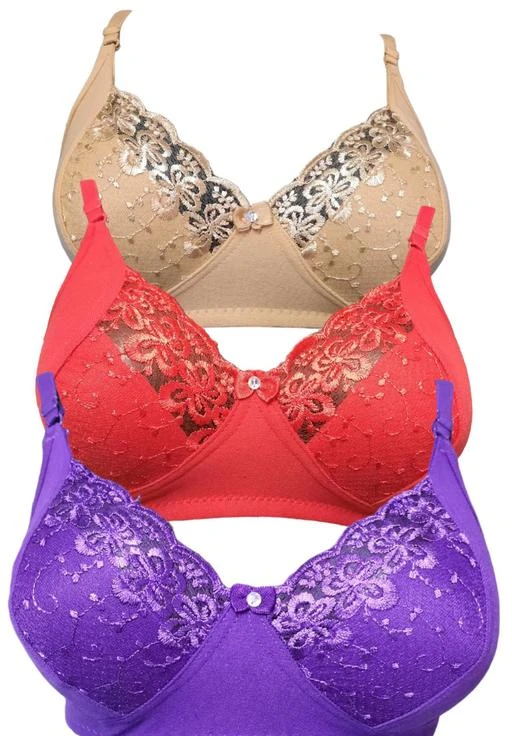 Plain Cotton Fancy Non Padded Bra, Size: 32-42 at Rs 65/piece in Surat