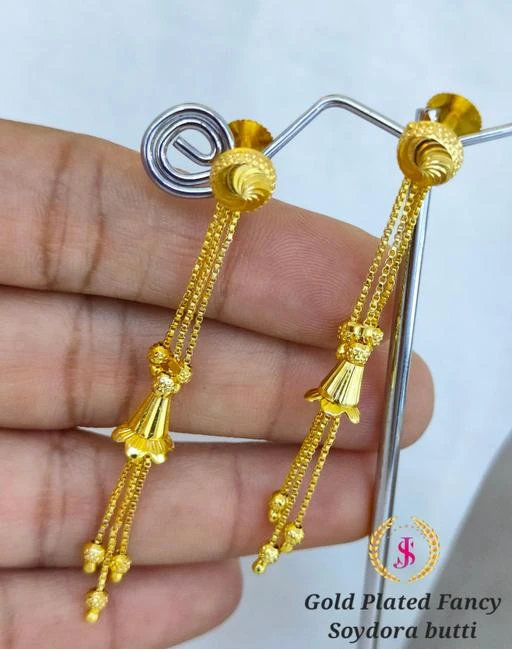 fcity.in - Delicate 1 Gram Gold Plated Suidhaga Earrings For Women