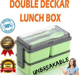 Buy 2 pcs Topware School combo Double Decker lunchbox(750ml) 3 Containers  Lunch Box with insulated bag Online In India At Discounted Prices