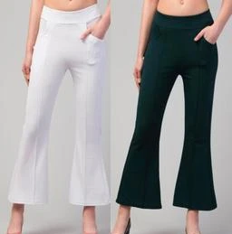 Casual Women's Western Trousers Pants With pocket Stretchable Yoga